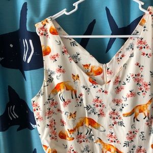 Eva Rose Large Fit and Flare Fox Dress 🦊